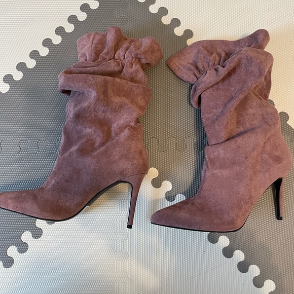 Asos dusty rose slouched boots - NEVER WORN (Size 8) - Picture 2 of 4